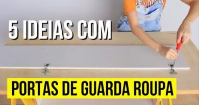 5 Ideias com PORTAS de GUARDA ROUPA para você fazer hoje mesmo!